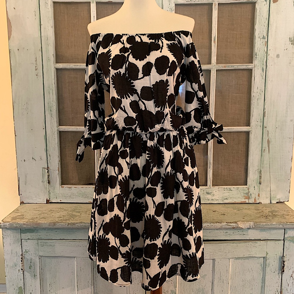 Black & White Floral Dress